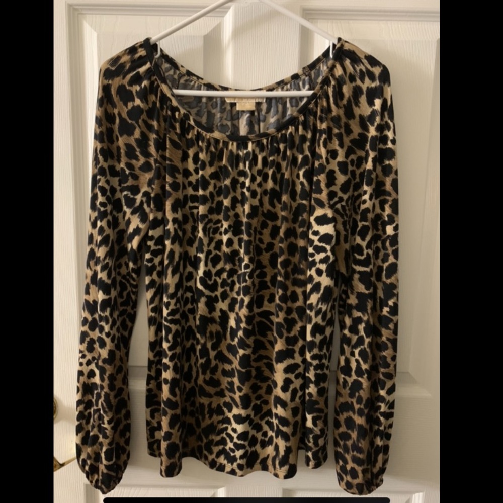 Michael Kors animal print top - Picture 1 of 7